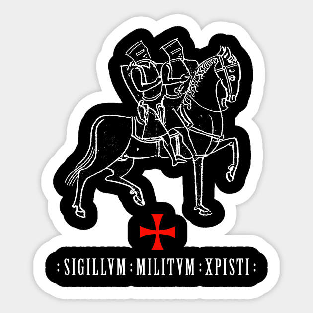 Knights Templar, Christ, Christian Sticker by StabbedHeart